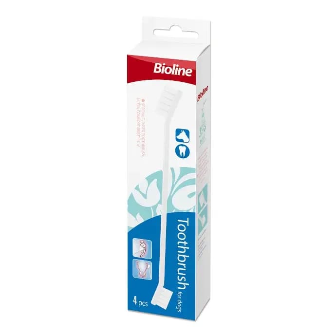 Bioline Toothbrush for Dogs Set 4pcs - image 1