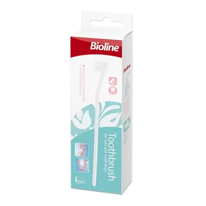 Bioline Toothbrush for Cat & Puppy Set 4 Pcs - image 1