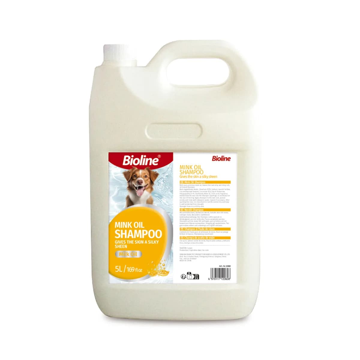 Bioline Mink Oil Dog Shampoo- 5L - image 1